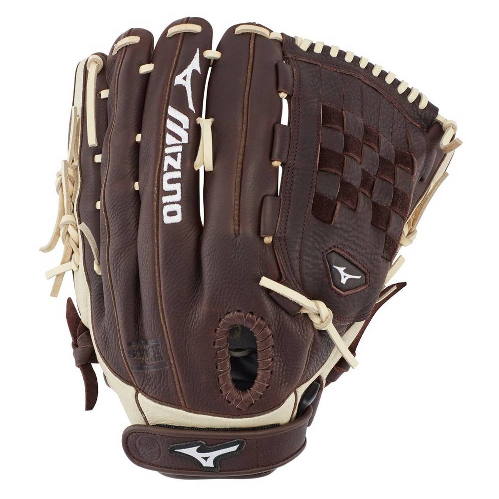 Womens Mizuno Frachise Series Fastpitch 13" Softball Gloves Coffee/Silver Philippines (ILVHWP652)